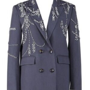 Embellished Double-Breasted Women's Jacket